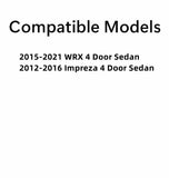 Passenger Right Side Rear Door Window Door Glass Compatible with Subaru Impreza 2012-2016 / WRX 4 Door Sedan 2015-2021 Models
