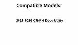 Passenger Right Side Quarter Window Quarter Glass Compatible with Honda CR-V 2012-2016 Models
