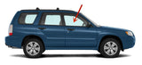 Passenger Right Side Front Door Window Door Glass Compatible with Subaru Forester 2003-2008 Models