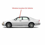 Driver Left Side Front Door Window Door Glass Compatible with Mitsubishi Diamante 4 Door Sedan 1997-2004 Models