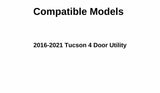 Driver Left Side Front Door Window Door Glass Compatible with Hyundai Tucson 2016-2021 Models