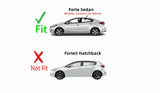 Driver Left Side Rear Door Window Door Glass Compatible with Kia Forte 4 Door Sedan 2014-2018 Models