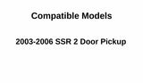 Driver Left Side Door Window Door Glass Compatible with Chevrolet SSR 2003-2006 Models