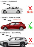 Driver Left Side Rear Vent Window Vent Glass Compatible with Toyota Corolla / Corolla GR 4 Door Hatchback 2019-2026 Models