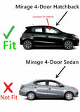 Passenger Right Front Door Window Door Glass Compatible with Mitsubishi Mirage 4 Door Hatchback 2014-2024 Models