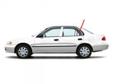 Driver Left Side Rear Vent Window Vent Glass Compatible with Toyota Corolla/Chevrolet Prizm 4 Door Sedan 1998-2002 Models