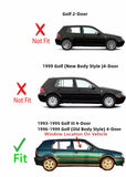 Passenger Right Side Front Door Window Door Glass Compatible with Volkswagen Golf III & Jetta III 1993-1995 / Golf & Jetta 1996-1999 4 Door Models