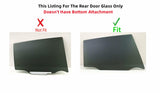 Passenger Right Side Rear Door Window Door Glass Compatible with Toyota RAV4 2013-2018 Models