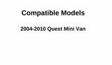 Driver Left Right Side Rear Sliding Cargo Door Window Door Glass Compatible with Nissan Quest 2004-2010 Models