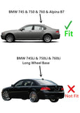 Laminated Driver Left Side Rear Door Window Glass Compatible with BMW 745i 750i 760i / Alpina B7 2002-2008 Models (Not For 745Li 750Li 760Li Long Wheel Base)