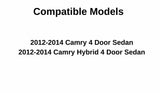 Driver Left Side Rear Vent Window Vent Glass Compatible with Toyota Camry 4 Door Sedan 2012-2014 Models