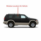 Passenger Right Side Rear Door Window Door Glass Compatible with Mitsubishi Montero Sport 1997-2007 Models