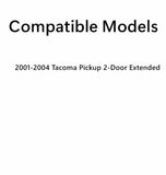Passenger Right Side Rear Quarter Window Quarter Glass Compatible with Toyota Tacoma Pickup 2 Door Extended Cab 2001-2004 Models