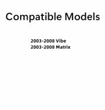 Driver Left Side Front Door Window Door Glass Compatible with Toyota Matrix/Pontiac Vibe 2003-2008 Models