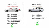 Driver Left Side Front Door Window Door Glass Compatible with Mercedes Benz E320 E350 E500 E550 E55AMG E63AMG 2003-2009 4 Door Sedan / E350 E320 E63AMG 2004-2009 4 Door Wagon Models