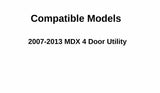 Driver Left Side Rear Door Window Door Glass Compatible with Acura MDX 2007-2013 Models