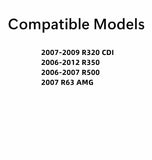 Driver Left Side Rear Door Window Door Glass Compatible with Mercedes Benz R320 R350 R500 R63AMG 2006-2012 Models