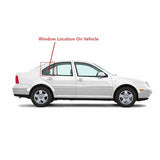 Passenger Right Side Rear Vent Glass Vent Window Compatible with Volkswagen Jetta 2000-2005 / Jetta New 1999 4 Door Sedan Models (Not For Wgaon Or 2005 New Jetta)