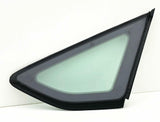 Black Moulding Style Driver Left Side Quarter Window Quarter Glass Compatible with Ford Focus/Focus Rally Sport 4-Door Hatchback 2012-2018 Models