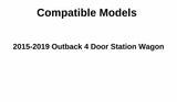 Driver Left Side Rear Door Window Privacy Glass Compatible with Subaru Outback 2015-2019 Models