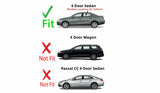 Driver Left Side Rear Door Window Door Glass Compatible with Volkswagen Passat 4 Door Sedan 2006-2011 Models