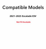 With Sensor Style Tempered Passenger Right Side Quarter Window Quarter Glass Compatible with Cadillac Escalade ESV 2021-2025 Models ( Not For Escalade )