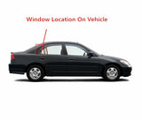 Passenger Right Side Rear Vent Window Vent Glass Compatible with Honda Civic 4 Door Sedan 2001-2005 Models