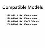 Driver Left Side Front Door Window Door Glass Compatible with Nissan UD1200 1999-2004 / UD1300 2005-2007 / UD1400 1993-2011 / UD1800CS 1999-2004 Models