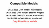 Passenger Right Side Front Door Window Door Glass Compatible with Volkswagen Golf / Golf GTI / e-Golf 4 Door Hatchback/Wagon 2015-2021 Models
