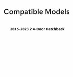 Tempered Driver Left Side Rear Door Window Door Glass Compatible with Mazda 2 4-Door Hatchback 2016-2023 Models