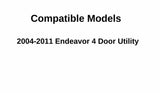Driver Left Side Front Door Window Door Glass Compatible with Mitsubishi Endeavor 2004-2011 Models