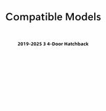 Passenger Right Side Rear Door Window Door Glass Compatible with Mazda 3 4-Door Hatchback 2019-2025 Models