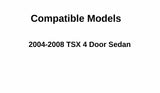 Heated Back Window Back Glass Compatible with Acura TSX 2004-2008 Models