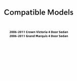 Heated Back Window Back Glass Compatible with Ford Crown Victoria/Mercury Grand Marquis 2006-2011 Models