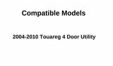 Passenger Right Side Front Door Window Door Glass Compatible with Volkswagen Touareg 2004-2010 Models
