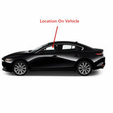 Tempered Driver Left Side Front Door Window Door Glass Compatible with Mazda 3 4-Door Sedan 2019-2026 Models