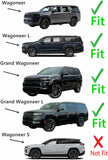 Laminated Chrome Trim Heated Rear Back Tailgate Liftgate Window Glass Compatible with Jeep Wagoneer / Wagoneer L / Grand Wagoneer / Grand Wagoneer L 2022-2025 Models W/ Feature