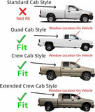 Tempered Privacy Passenger Right Side Front Door Window Glass Compatible with Dodge Ram 1500 2009-2018 &1500 Classic 2019-2024 & 2500 3500 2010-2025 & 3500Cab/Chs 4500 5500 2011-2025 4-Door Models