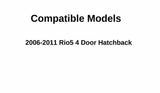 Heated Rear Back Window Back Glass Compatible with Kia Rio5 4-Door Hatchback 2006-2011 Models