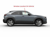 Tempered Passenger Right Side Front Door Window Door Glass Compatible with Mazda MX-30 EV 2022-2023 Models