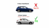 Passenger Right Side Rear Vent Window Vent Glass Compatible with Mazda 3 4 Door Sedan 2004-2009 Models
