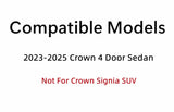 Tempered Driver Left Side Rear Door Window Door Glass Compatible with Toyota Crown Sedan 2023-2025 Models