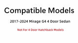 Back Tailgate Window Heated Back Glass Compatible with Mitsubishi Mirage G4 4 Door Sedan 2017-2024 Models