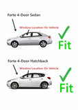 Driver Left Side Front Door Window Door Glass Compatible with Kia Forte 2010-2013 Models