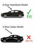 Driver Left Side Rear Door Window Door Glass Compatible with Mazda 3 4-Door Hatchback 2019-2025 Models