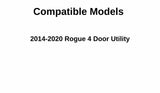 Heated Back Tailgate Window Back Glass Compatible with Nissan Rogue 2014-2020 Models (Not For Rogue Sport or Rogue Select)