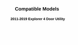 4PCS Complete Set Front Windshield Pillar Trim Molding Compatible with Ford Explorer 2011-2019 Models