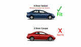 Passenger Right Side Rear Door Window Door Glass Compatible with Honda Civic 4 Door Sedan 2006-2011 Models