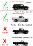 Passenger Right Side Front Door Window Door Glass Compatible with Toyota Sequoia 2001-2007 Models/Toyota Tundra 4 Door Crew Cab 2004-2006 Models