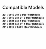 Rear Heated Back Window Back Glass Compatible with Volkswagen e-Golf / Golf / Golf GTI Hatchback 2015-2021 Models